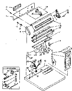Top And Console Diagram and Parts List for LG9701XSN0  Whirlpool Dryer