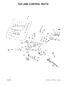 Top and control parts Diagram and Parts List for 11044432810  Kenmore Washer