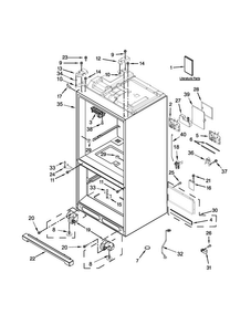 Part Location Diagram of W10760678 Whirlpool Tech sheet