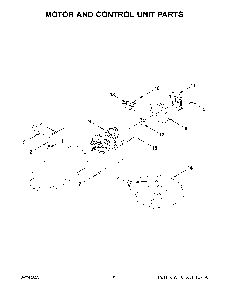 Motor And Control Unit Parts Diagram and Parts List for KSM175PSHY5  KitchenAid Mixer