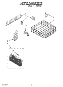 LOWER RACK PARTS, OPTIONAL PARTS (NOT INCLUDED) Diagram and Parts List for KUDB03CTBS2  KitchenAid Dishwasher