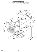 CONTAINER PARTS Diagram and Parts List for GX900QPPT2  Whirlpool Trash Compactor