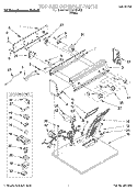 TOP AND CONSOLE, LIT/OPTIONAL Diagram and Parts List for KGYE677BWH3  KitchenAid Dryer