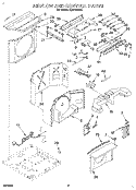 AIRFLOW AND CONTROL Diagram and Parts List for ACQ184XA0  Whirlpool Air Conditioner