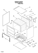 OVEN Diagram and Parts List for FGP210EQ5  Roper Range