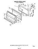 FREEZER DOOR Diagram and Parts List for ET22ZMXPWR0  Whirlpool Refrigerator