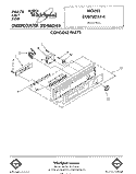 CONSOLE Diagram and Parts List for DU8700XT4  Whirlpool Dishwasher