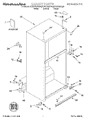 CABINET, LITERATURE Diagram and Parts List for KTRS21MJBL00  KitchenAid Refrigerator