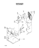 UNIT, LITERATURE Diagram and Parts List for JT051CAE1611  Whirlpool Ice Maker