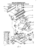TOP AND CONSOLE Diagram and Parts List for 2LA5700XMW0  Whirlpool Washer