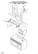 INSTALLATION Diagram and Parts List for KHMS105BBL1  KitchenAid Microwave