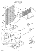 UNIT Diagram and Parts List for 3XARG468GF02  Whirlpool Refrigerator