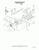 ICEMAKER PARTS Diagram and Parts List for KRFC90100B4  KitchenAid Refrigerator