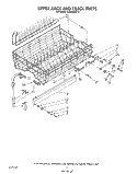 UPPER RACK AND TRACK Diagram and Parts List for KUDA22ST0  KitchenAid Dishwasher