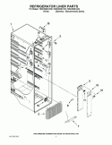 REFRIGERATOR LINER PARTS Diagram and Parts List for 7GSC22C6XW00  Whirlpool Refrigerator