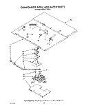 COMPONENT SHELF AND LATCH Diagram and Parts List for KEBS277WAL3  KitchenAid Wall Oven