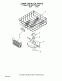 LOWER DISHRACK PARTS Diagram and Parts List for CUD6710WQ1  Crosley Dishwasher