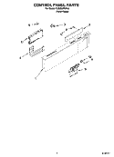 CONTROL PANEL PARTS Diagram and Parts List for KUDS02FSPA2  KitchenAid Dishwasher