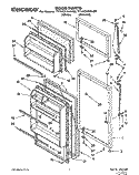 DOOR Diagram and Parts List for TT14CKXAW00  Estate Refrigerator