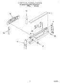 CONTROL PANEL Diagram and Parts List for KERI500EAL2  KitchenAid Range