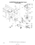 MAGNETRON AND AIR FLOW Diagram and Parts List for RJM74500  Whirlpool Microwave