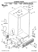 CABINET PARTS Diagram and Parts List for GS6SHEXML01  Whirlpool Refrigerator
