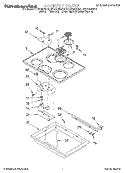 SECTION Diagram and Parts List for KECS100SBC6  KitchenAid Cooktop