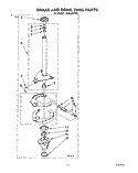 BRAKE AND DRIVE TUBE Diagram and Parts List for LA9300XYN0  Whirlpool Washer