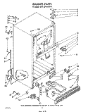 CABINET Diagram and Parts List for EHT201XKWR5  Whirlpool Refrigerator