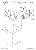 TOP AND CABINET, LIT/OPTIONAL Diagram and Parts List for 3CA2781XSW1  Whirlpool Washer