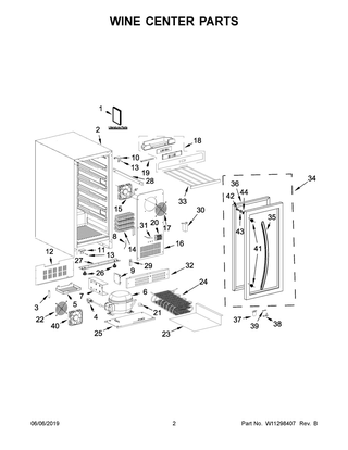 Part Location Diagram of W11255347 Whirlpool SHELF-WINE