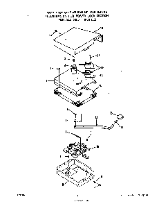 Power Lock Diagram and Parts List for 1355*0A  Roper Range