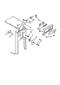 Panel And Control Diagram and Parts List for GX9000QPGS1  Whirlpool Trash Compactor