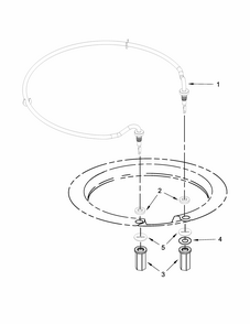 Heater Parts Diagram and Parts List for IUD8500BX1  Whirlpool Dishwasher