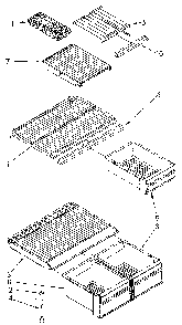 Shelf Diagram and Parts List for ET18NKXSM03  Whirlpool Refrigerator
