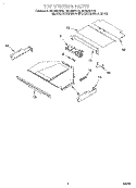 TOP VENTING, OPTIONAL Diagram and Parts List for RBD306PDB2  Whirlpool Wall Oven