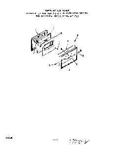 Oven Door Diagram and Parts List for 1315*1A  Roper Range
