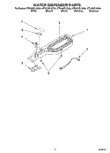 WATER DISPENSER, OPTIONAL Diagram and Parts List for KTRA22ELSS00  KitchenAid Refrigerator