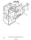 LINER Diagram and Parts List for ET22ZMXPWR0  Whirlpool Refrigerator