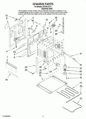 CHASSIS PARTS Diagram and Parts List for RS160LXTS1  Whirlpool Range