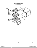 OVEN LINER Diagram and Parts List for BES430WW1  Roper Range