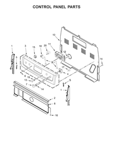 Part Location Diagram of W11122543 Whirlpool Electronic Control - Stainless