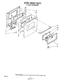SECTION Diagram and Parts List for RB1200XKW0  Whirlpool Wall Oven
