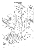 CABINET Diagram and Parts List for KEMI371TBL0  KitchenAid Microwave Oven Combo