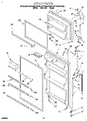 DOOR Diagram and Parts List for 8ET16NKXDN00  Whirlpool Refrigerator