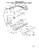 CONTROL Diagram and Parts List for ED25DWXTF02  Whirlpool Refrigerator