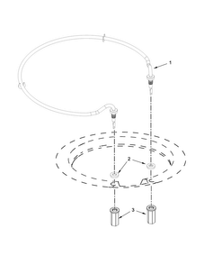 Heater Parts Diagram and Parts List for KDTE204ESS1  KitchenAid Dishwasher