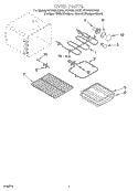 OVEN PARTS, MISCELLANEOUS PARTS Diagram and Parts List for YGY395LXGQ2  Whirlpool Range