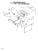 TOP VENTING, OPTIONAL Diagram and Parts List for GSC278PJS4  Whirlpool Microwave Oven Combo