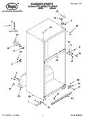 Part Location Diagram of 2302173 Whirlpool Energy Label